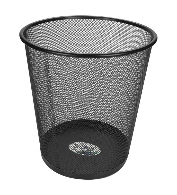 CESTO BASURA AZOR SABLON MALLA REDONDO NEGRO