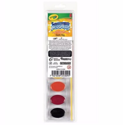 ACUARELA CRAYOLA ESTUCHE CON 8 COLORES