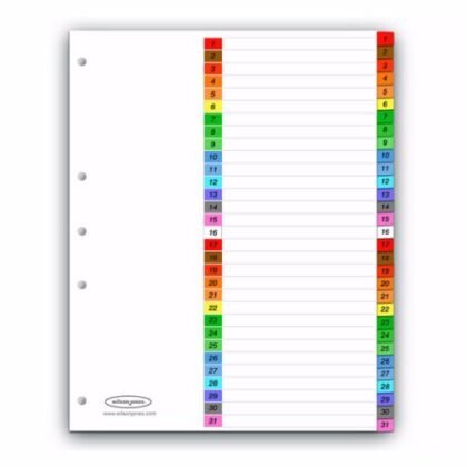 SEPARADOR WILSON DIARIO 1 - 31 CON NUM