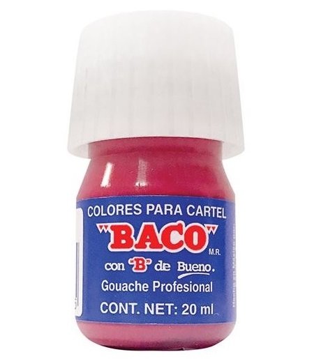 PINTURA CARTEL BACO 20ML 56 ROJO CARMESI