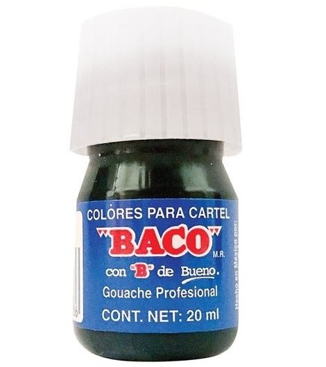 PINTURA CARTEL BACO 20ML 73 NEGRO BUJIA