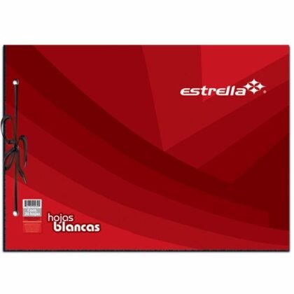 BLOCK DIBUJO ESTRELLA 31.5X44 CON AGUJETA 20H