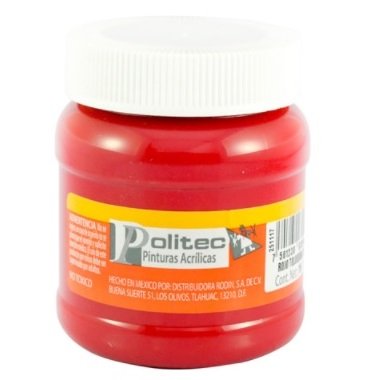 PINTURA POLITEC 250ML 309 ROJO TOLUIDINA