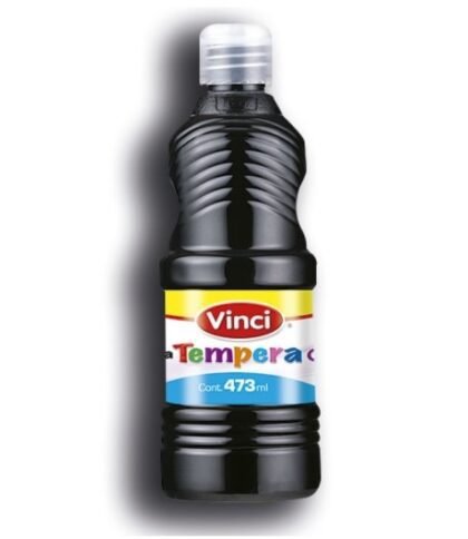 PINTURA TEMPERA VINCI 473ML NEGRO
