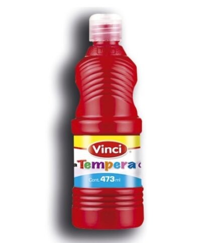 PINTURA TEMPERA VINCI 473ML ROJO