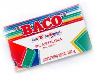 PLASTILINA MARQUETA BACO B-180 BLANCO