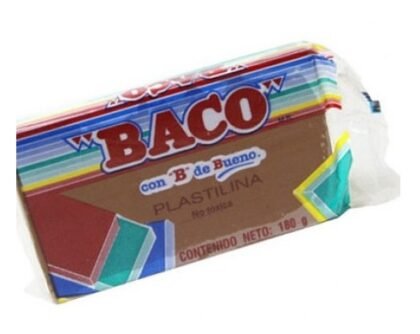 PLASTILINA MARQUETA BACO B-180 CAFE