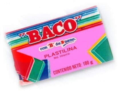 PLASTILINA MARQUETA BACO B-180 ROSA