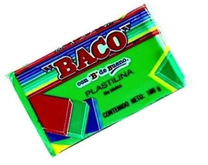 PLASTILINA MARQUETA BACO B-180 VERDE C