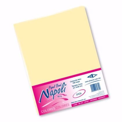 PAPEL BOND NAPOLI-NAPOLI TAMAÑO CARTA 80G PAJA