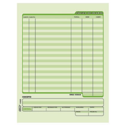 BLOCK POLIZA DIARIO PRINTAFORM T.CARTA 50 H