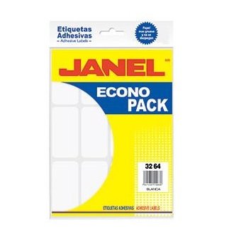 ETIQUETA JANEL ECO NO.24 BCA 32X64 CON 144