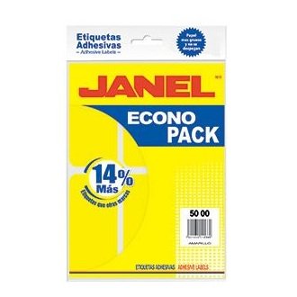 ETIQUETA JANEL ECO NO.25 AMARILLO 50X100 CON 48
