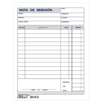 BLOCK REMISION PRINTAFORM 1/4 TRIPLIC 13J