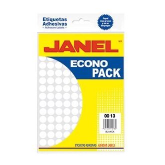 ETIQUETA JANEL ECO NO.9 BLANCA 13 CON 1680