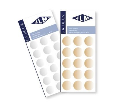 ETIQUETAS REDONDAS JLM 18MM PLAT CON 108