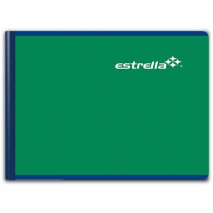 CUADERNO FORMA ITALIANA COSIDO ESTRELLA BLANCO 100 HOJAS