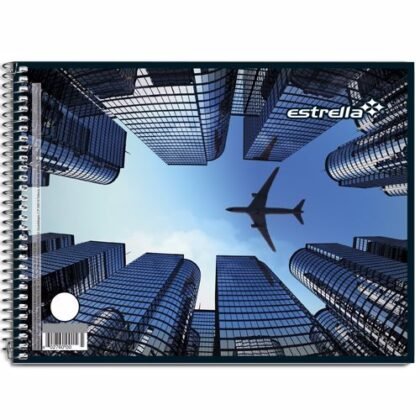 CUADERNO FORMA ITALIANA ESPIRAL ESTRELLA BLANCO 100 HOJAS