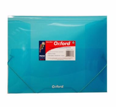 FOLDER CON LIGA OXFORD F623A DE PLASTICO TAMAÑO CARTA AZUL