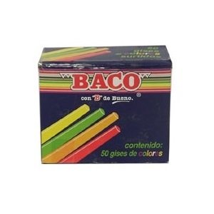 GISES BACO COLORES MOLDEADOS TIC-50 CAJA CON 50