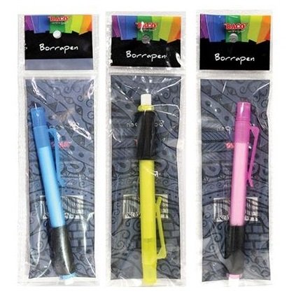 GOMA BORRAPEN TIPO LAPIZ BACO ESCOLAR