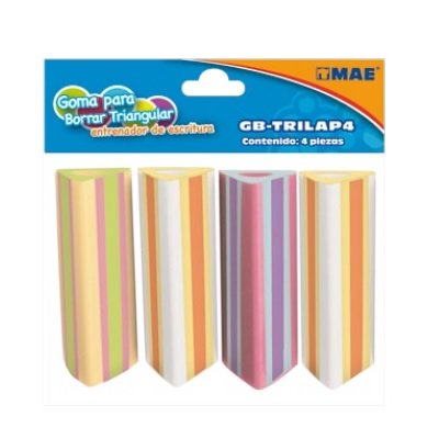 GOMA MAE TRIANGULOR PARA LAPIZ