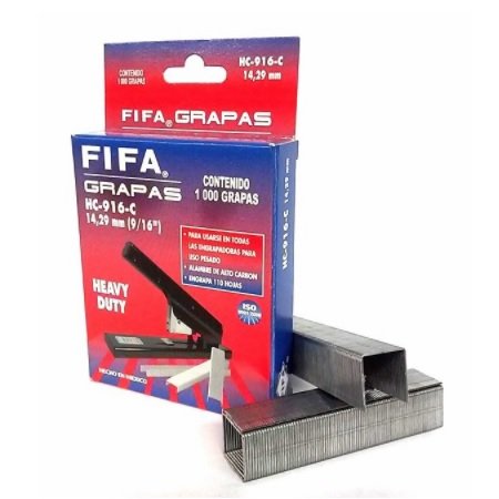 GRAPAS FIFA HEAVY 9/16 14.29MM CON 1000, ENGRAPA HASTA 120 HOJAS