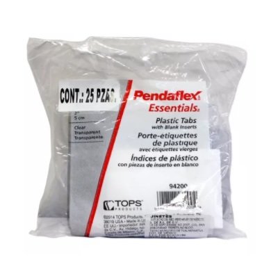 JINETES TRANSP ESSELTE 5CM BOLSA 25 PZS