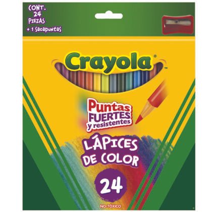 COLORES CRAYOLA REDONDO CON 24