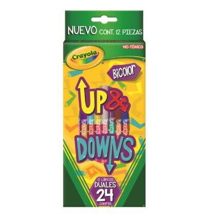COLORES CRAYOLA UP & DOWNS CON 12