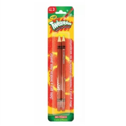 LAPIZ CHECADOR CRAYOLA TWIST ROJO CON 2