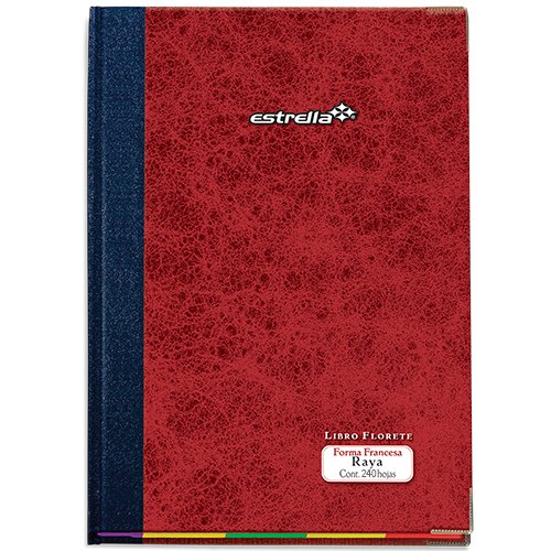 LIBRO FLORETE FORMA FRANCESA ESTRELLA RAYA 240H