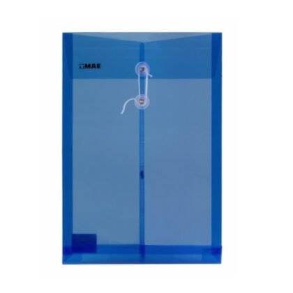 SOBRE BOLSA PLASTICO MAE CON HILO TAMAÑO OFICIO AZUL OBSCURO