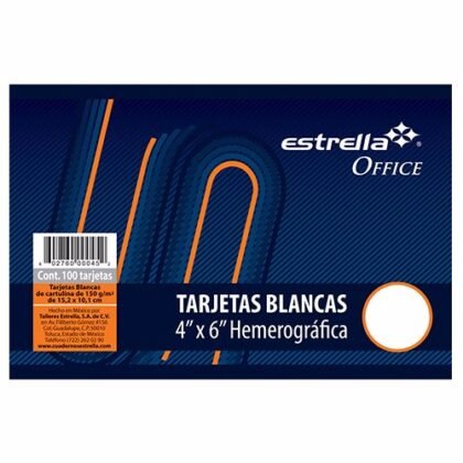 TARJETA ESTRELLA 4X6 HEMERO BCA CON 100