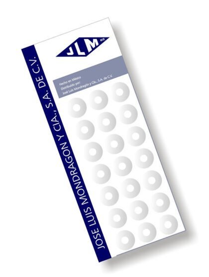 REFUERZOS ADHERIBLES JLM 15MM BLANCOS CON 210 HOJAS