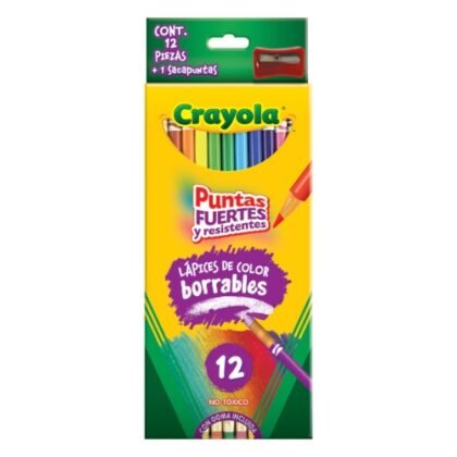 COLORES CRAYOLA BORRABLE CON 12