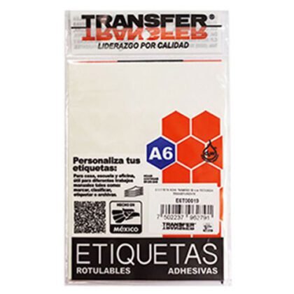 ETIQUETAS REDONDAS TRANSFER 19M TRANC/90