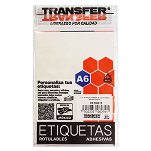 ETIQUETAS REDONDAS TRANSFER 19M TRANC/90