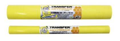 PLASTICO ADHERIBLE TRANSFER 35CMX2MT AMARILLO