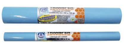 PLASTICO ADHERIBLE TRANSFER 35CMX2MT AZUL CELES
