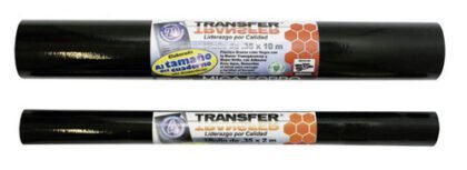PLASTICO ADHERIBLE TRANSFER 35CMX1MT NEGRO
