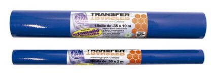 PLASTICO ADHERIBLE TRANSFER 35CMX1MT AZUL
