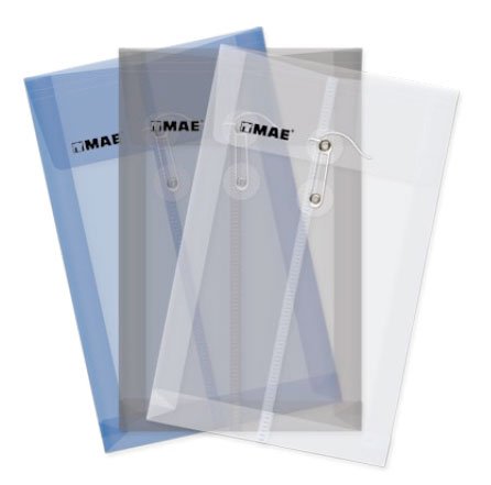 SOBRE BOLSA PLASTICO MAE CON HILO TAMAÑO CARTA TRANS