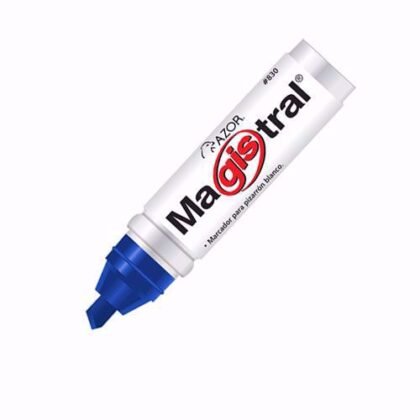PLUMÓN PARA PIZARRON ALUMINIO MAGISTRAL AZOR AZUL