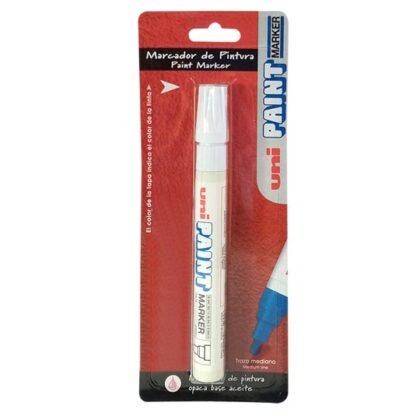 MARCADOR PERMANENTE AZOR UNIPAINT BLISTER BLANCO