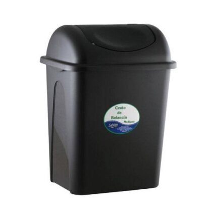 CESTO BASURA AZOR SABLON 8094 BALANCIN 17L NEGRO