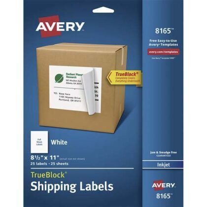 ETIQUETA AVERY 8165 CARTA BLANCO CON 25