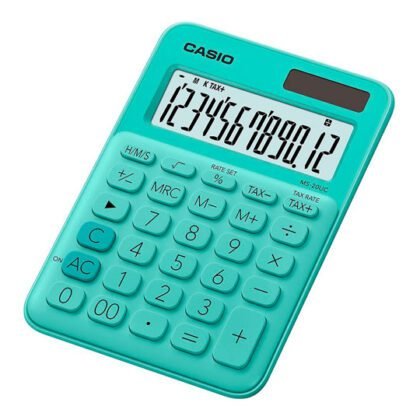 CALCULADORA CASIO MS20UC 12 DIG VERDE