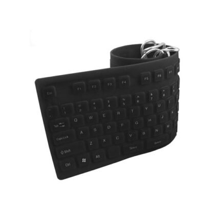 TECLADO ALÁMBRICO BROBOTIX FLEXIBLE 801935 NEGRO
