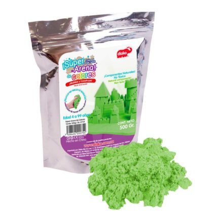 SUPER ARENA COLORES DIAKO VERDE 500GR